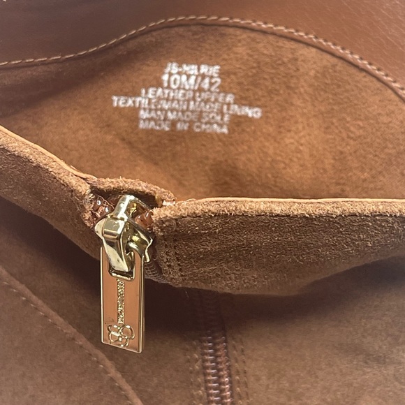 new Jessica Simpson 𖤐 Hilrie Wedge Heel Western Booties 𖤐 Brown Suede 𖤐 10M - Picture 13 of 16